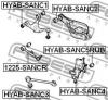 FEBEST HYAB-SANC5RUB Сайлентблок задней цапфы