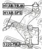 FEBEST HYABTRJB САЙЛЕНБЛОК ЗАДНИЙ ПЕРЕДНЕГО РЫЧАГА (HYUNDAI TRAJET 2000-) FEBEST