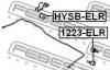 FEBEST HYSB-ELR Втулка заднего стабилизатора