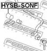 FEBEST HYSB-SONF Втулка стабилизатора передняя