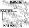 FEBEST KAB005 САЙЛЕНБЛОК ПЕРЕДНЕГО НИЖНЕГО РЫЧАГА