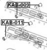 FEBEST KAB-011 Сайлентблок нижний переднего рычага