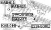 FEBEST KAB-021 Сайлентблок заднего продольного рычага