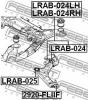 FEBEST LRAB-024LH САЙЛЕНБЛОК ЗАДНИЙ ПЕРЕДНЕГО ЛЕВОГО РЫЧАГА