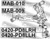 FEBEST MAB010 САЙЛЕНБЛОК ЗАДНИЙ НИЖНЕГО РЫЧАГА