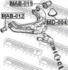 FEBEST MAB011 САЙЛЕНБЛОК ЗАДНИЙ НИЖНЕГО РЫЧАГА (HYUNDAI TERRACAN 2001- MITSUBISHI PAJERO II V14W-V55W 1991-2004 MI