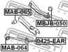 FEBEST MAB064 САЙЛЕНБЛОК ЗАДНЕГО ПРОДОЛЬНОГО РЫЧАГА (MITSUBISHI GALANT E55A/E75A 1992-1996 MITSUBISHI GALANT EA3A/
