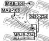 FEBEST MAB-105 Сайлентблок переднего рычага