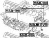 FEBEST MAB109 САЙЛЕНБЛОК ПОДУШКИ ДИФФЕРЕНЦИАЛА (MITSUBISHI PAJERO MINI H51A/H53A/H56A/H58A 1999- MITSUBISHI PAJERO