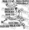 FEBEST MAB110 САЙЛЕНБЛОК ПЕРЕДНИЙ НИЖНЕГО РЫЧАГА (MITSUBISHI L200 KB4T 2005-) FEBEST
