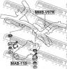 FEBEST MAB118 САЙЛЕНБЛОК ЗАДНЕГО ДИФФЕРЕНЦИАЛА (MITSUBISHI DELICA D5 CV5W 2006- MITSUBISHI LANCER CY3A/CY4A 2007-