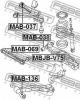 FEBEST MAB-136 Сайлентблок заднего продольного рычага