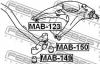 FEBEST MAB-150 Сайлентблок задн балки MAB-150