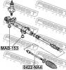 FEBEST MAB-153 Сайлентблок рулевой рейки