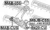FEBEST MABCUS САЙЛЕНБЛОК ПЕРЕДНИЙ ПЕРЕДНЕГО РЫЧАГА (MITSUBISHI AIRTREK CU2W/CU4W/CU5W 2001- MITSUBISHI OUTLANDER C