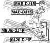 FEBEST MBJBDJ1F ПЫЛЬНИК ОПОРЫ ШАРОВОЙ НИЖНЕГО РЫЧАГА