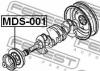 FEBEST MDS001 ШКИВ КОЛЕНВАЛА 4D56 (MITSUBISHI PAJERO II V14W-V55W 1991-2004) FEBEST