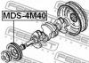 FEBEST MDS4M40 ШКИВ КОЛЕНВАЛА 4M40