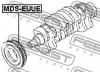 FEBEST MDSEUUE ШКИВ КОЛЕНВАЛА (MITSUBISHI GALANT EA 1996-2003) FEBEST