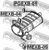 FEBEST MEXB04 Подушка крепления глушителя
