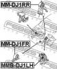 FEBEST MM-DJ1RR Подушка двигателя задняя