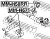 FEBEST MM-H58RR Подушка двигателя задняя