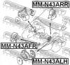 FEBEST MMN43AFR ПОДУШКА ДВИГАТЕЛЯ ПЕРЕДНЯЯ AT