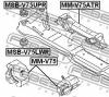 FEBEST MM-V75ATR Подушка двигателя задняя