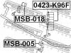FEBEST MSB018 ВТУЛКА ПЕРЕДНЕГО СТАБИЛИЗАТОРА D20