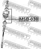 FEBEST MSB-038 Втулка реактивной тяги, комплект