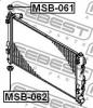 FEBEST MSB-062 Втулка крепления радиатора