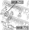 FEBEST MSB732 ВТУЛКА ПЕРЕДНЕГО СТАБИЛИЗАТОРА D21