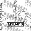 FEBEST MSB-810 Втулка заднего стабилизатора