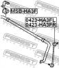 FEBEST MSB-HA3F Втулка переднего стабилизатора