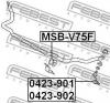 FEBEST MSB-V75F Втулка переднего стабилизатора