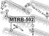 FEBEST MTRB502 ПЫЛЬНИК РУЛЕВОГО НАКОНЕЧНИКА (15x32x27) (MITSUBISHI L200 K74T/K75T 1996-2005 MITSUBISHI PAJERO II V1
