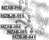 FEBEST MZAB016 MZAB-016_сайленблок передн.нижн.рычага