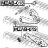 FEBEST MZAB018 САЙЛЕНБЛОК ПЕРЕДНЕГО ВЕРХНЕГО РЫЧАГА