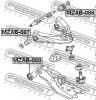 FEBEST MZAB088 САЙЛЕНБЛОК ПЕРЕДНЕГО НИЖНЕГО РЫЧАГА (MAZDA E2000/E2200 SD/SR 1997- MAZDA E2000/E2200 SK/SL 1999-) FE