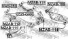 FEBEST MZAB-111 Сайлентблок рычага: MAZDA 6 WAGON GH 2007-