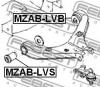 FEBEST MZAB-LVS Сайлентблок передний переднего рычага