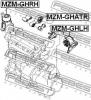 FEBEST MZM-GHLH Подушка двигателя левая