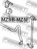 FEBEST MZSBMZ5F ВТУЛКА ПЕРЕДНЕГО СТАБИЛИЗАТОРА