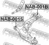 FEBEST NAB-001B Сайлентблок переднего рычага