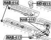 FEBEST NAB-015 Сайлентблок заднего рычага