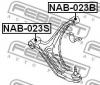 FEBEST NAB-023B Сайлентблок переднего рычага