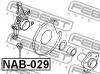 FEBEST NAB029 САЙЛЕНБЛОК ЗАДНЕЙ ЦАПФЫ НИЖНИЙ