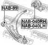 FEBEST NAB040LH САЙЛЕНБЛОК ЗАДНИЙ ПЕРЕДНЕГО ЛЕВОГО РЫЧАГА (NISSAN BLUEBIRD U14 1996-2001 NISSAN PRIMERA P11 (UKP) 19