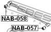 FEBEST NAB058 САЙЛЕНБЛОК ЗАДНЕГО ПОПЕРЕЧНОГО РЫЧАГА (NISSAN PATROL (GR) Y61 2000- NISSAN PATROL SAFARI Y60 1987-19