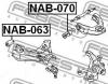 FEBEST NAB070 NAB-070_сайленблок верхн.рычага/ Nissan Terrano II R20 1993-2006
